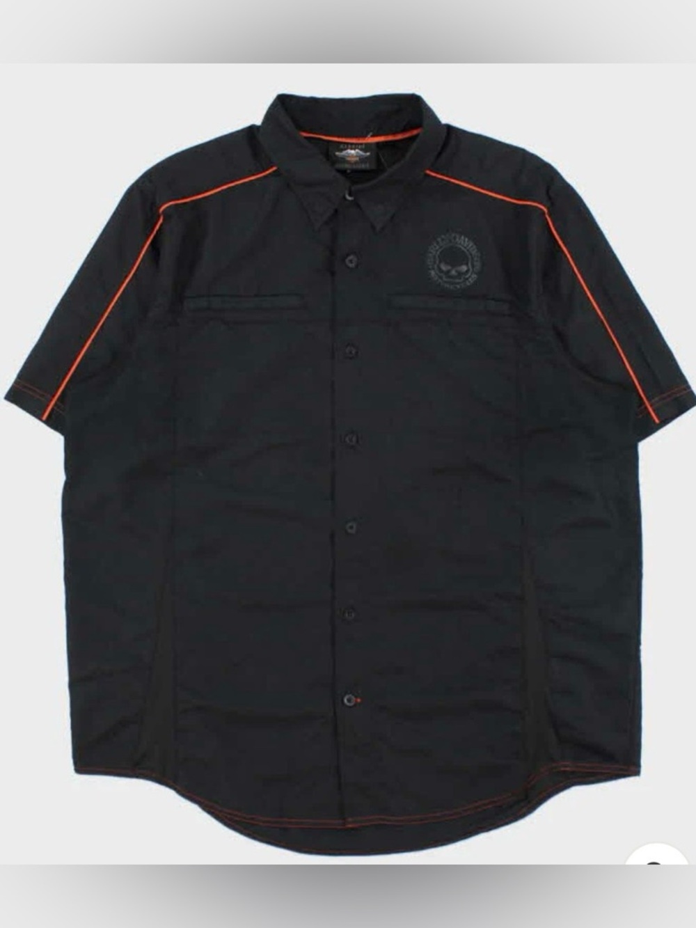 HARLEY-DAVIDSON Men’s 3XL Willie G Skull  Performance Vented  Shirt Short Sleeve